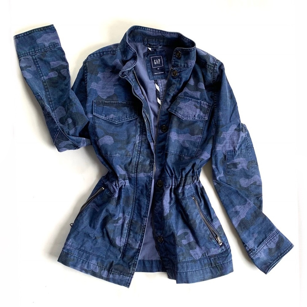 Gap Blue Camouflage Jacket